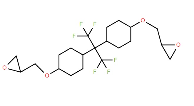 2,2-bis[4-(2,3-epoxypropoxyl)cyclohexyl]hexafluoropropane