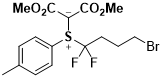 Dimethyl 2-((4-bromo-1,1-difluorobutyl)(p-tolyl)- λ4-sulfaneylidene)malonate