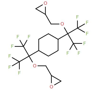 2-[[1,1,1,3,3,3-hexafluoro-2-[4-[1,1,1,3,3,3-hexafluoro-2-(oxiran-2-ylmethoxy)propan-2-yl]cyclohexyl]propan-2-yl]oxymethyl]oxirane