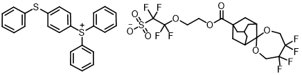 Diphenyl(4-(phenylthio)phenyl)sulfonium 1,1,2,2-tetrafluoro-2-(2-((5',5',6',6'-tetrafluorospiro[adamantane-2,2'-[1,3]dioxepane]-5-carbonyl)oxy)ethoxy)ethane-1-sulfonate