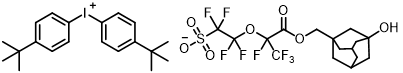 Bis(4-(tert-butyl)phenyl)iodonium 1,1,2,2-tetrafluoro-2-((1,1,1,2-tetrafluoro-3-((3-hydroxyadamantan-1-yl)methoxy)-3-oxopropan-2-yl)oxy)ethane-1-sulfonate