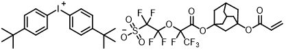 Bis(4-(tert-butyl)phenyl)iodonium 2-((3-((3-(acryloyloxy)adamantan-1-yl)oxy)-1,1,1,2-tetrafluoro-3-oxopropan-2-yl)oxy)-1,1,2,2-tetrafluoroethane-1-sulfonate