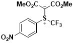 1,3-dimethoxy-2-((4-nitrophenyl)(trifluoromethyl)-l3-sulfanyl)-1,3-dioxopropan-2-ide