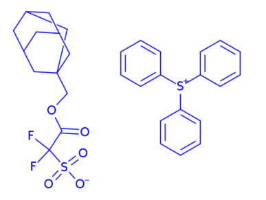 Triphenylsulfonium 1-adamantylmethoxycarbonyldi-fluoromethanesulfonate